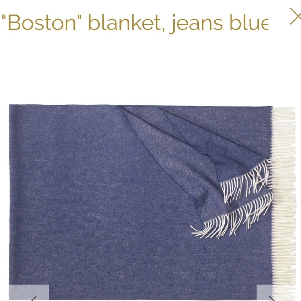 Eagle Products Boston Blanket in Jeans Blue